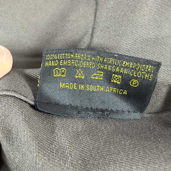 Kaross Pillow Cover Shangaan Hand Embroidered South African Fish No Insert - Picture 7 of 10